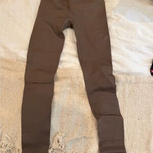 ALO Yoga Chocolate Ribbed Leggings